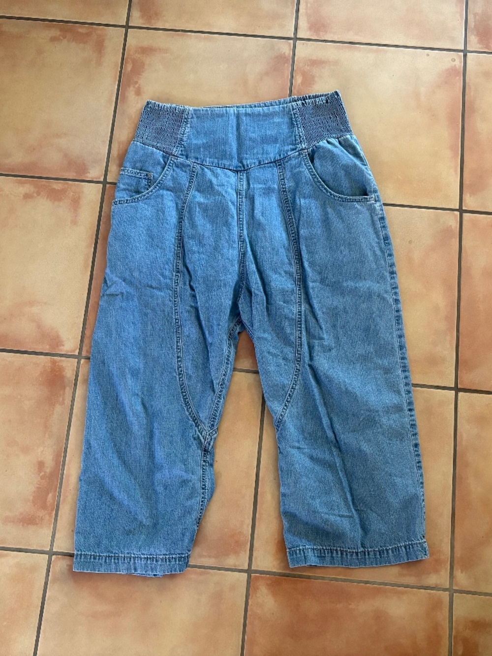 Free People We The Free Lunan Crop Harem Jeans Size S Dragonfly - Picture 3 of 7